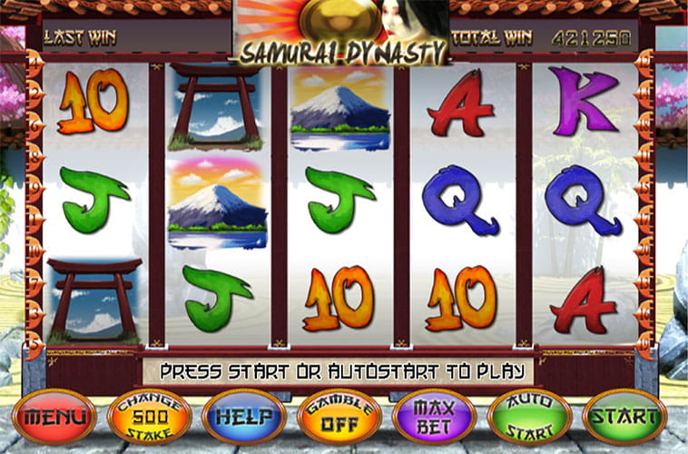 Free Demo of the Samurai Dynasty Slot