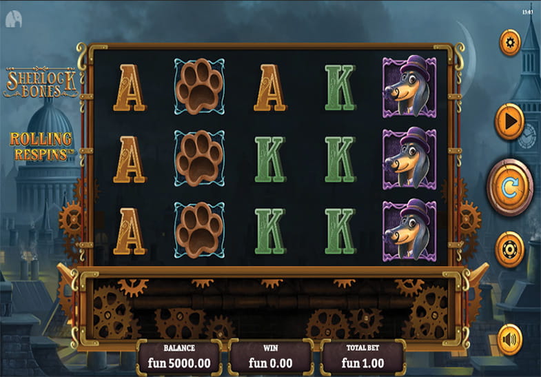 Free Demo of the Sherlock Bones Slot