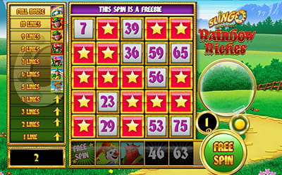 Slingo Rainbow Riches Slot Free Spins