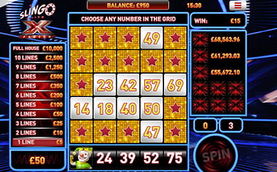 Slingo X Factor Slot Free Spins