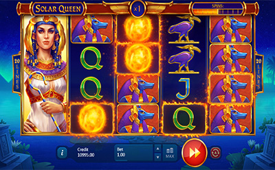 Solar Queen Slot Flaming Frames