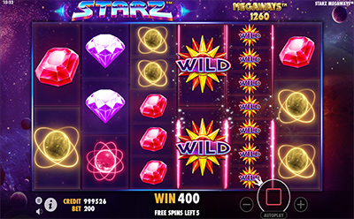 Starz Megaways Slot Wild Symbol