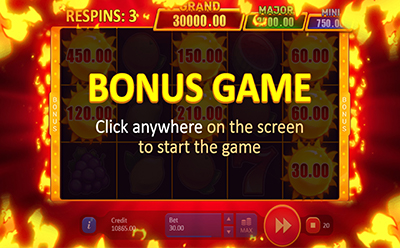 Sunny Fruits Hold and Win Slot Bonus Round