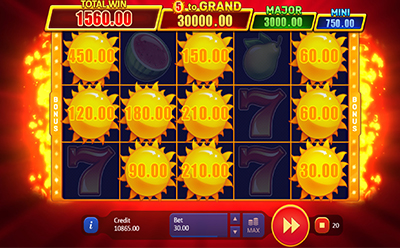 Sunny Fruits Hold and Win Slot Jackpots 