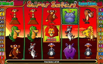 Free Spins at Super Safari