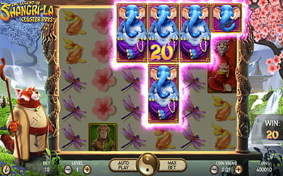 The Legend of Shangri-La Cluster Pays Slot Bonus Round