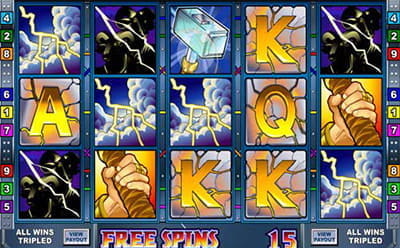 Free Spins Round at Thunderstruck