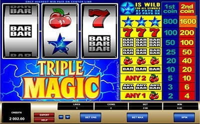 Triple Magic Slot Blue Star