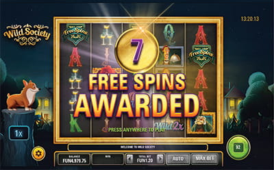 Wild Society Slot Free Spins