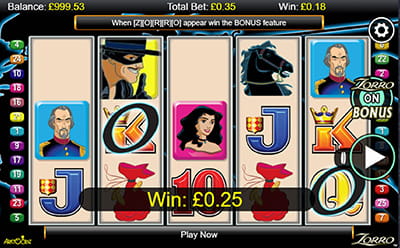 Zorro Slot Mobile