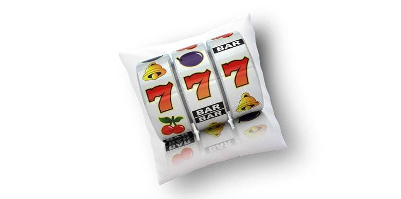 Slot Machine-Themed Pillow